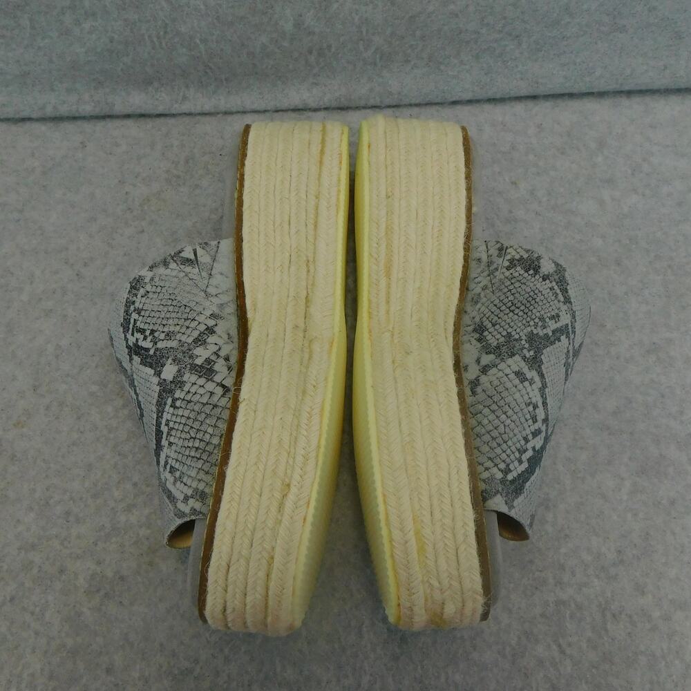 Diba True Demi Chase Snake Print Gray Wedge Womens Sandal Espadrille Size 7-NIB - Picture 5 of 9